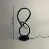 LED Tischlampe Spiral Design, für Schlafzimmer, Büro, Produktbild-Vorschau 2