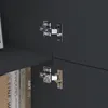 doporro Buffet Commode 100cm Meuble de Rangement Gris Noir Voir les images du produit 6