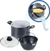 Famanu Kochtopfset 24 cm - 6,4 l - Sieb und Glasdeckel - Produktbild-Vorschau 3