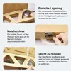 Collage of images showing features of a bamboo rice ball mold. Produktbild-Vorschau