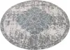 Tapiso Teppich VALLEY Rund Vintage Grau Blau Schlafzimmer Produktbild-Vorschau 6