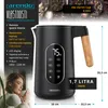 Arendo, kanvica z nehrdzavejúcej ocele, 1,7 l, 2200 W, Náhľad obrázku produktu 2