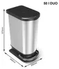 Rotho Abfalleimer 50 L Paso - Treteimer Geruchsdicht für 2 Produktbild-Vorschau 4