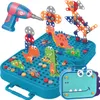 Konstrukční kostky pro kutily 3D Montessori s vrtačkou, 228 Náhled obrázku produktu 1