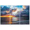 Triptychon auf leinwand landschaften - orange 120x80 cm Produktbild-Vorschau 3