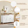 Yaheetech Küchenschrank Sideboard mit 3 Türen & offenen Produktbild-Vorschau 5