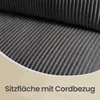 VASAGLE Faltbarer Schlafsessel aus Cord und Schaumstoff, Produktbild-Vorschau 12