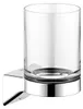 KEUCO AVENO Glashalter mit Echtkristall-Glas verchromt Produktbild-Vorschau 1