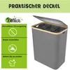 Koš na prádlo XMTECH se 3 přihrádkami, sběrač prádla s Náhled obrázku produktu 6