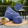 Green Bean® Sitzsack mit Hocker aus Cord - Sitzsäcke für Produktbild-Vorschau 2