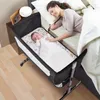 Beistellbett Babywiege mit Matratze Moskitonetz und Rädern Produktbild-Vorschau 2