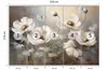 Muralo Vlies Fototapete abstraktes BLUMEN Schmetterlinge Produktbild-Vorschau 3