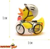 Badeente Radrennfahrer weiß Vinyl 8 cm Produktbild-Vorschau 10