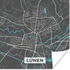 MuchoWow® Poster Stadtplan - Karte - Lünen - Blau - Produktbild-Vorschau 1