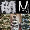 Weiße Federboa für Weihnachtsbaum, 5 Stück x 2 m – Produktbild-Vorschau 4