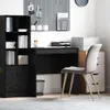 scrivania vidaXL look rovere nero 80 x 50 x 76 cm Anteprima dell’immagine prodotto 2