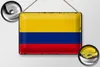 Blechschild Flagge Kolumbien 30x20cm Retro Flag Colombia Produktbild-Vorschau 2