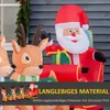 HOMCOM Aufblasbarer Weihnachtsmann auf Schlitten Dekoration Produktbild-Vorschau 5