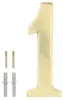 KOTARBAU® 3D Hausnummer Ziffer"1“ aus Messing 20 cm Produktbild-Vorschau 3