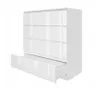 Kommode AVEN 97x90x40cm, weiß lackiert, 4 Schubladen, Produktbild-Vorschau 2