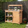 BEALIFE Stół ogrodniczy z szafką dolną 108 x 43 x 125 cm | Podgląd zdjęcia produktu 9