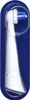 A close-up view of an electric toothbrush head in its packaging. Produktbild-Vorschau