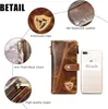 Echtleder Crazy Horse Leder Reisen Geschenk Münztasche Produktbild-Vorschau 12