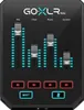 A black audio mixer with sliders and buttons. Produktbild-Vorschau