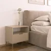 Nachttisch Kaschmir Beige 42x30x45 cm mit 1 Schublade – Produktbild-Vorschau 3