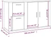 vidaXL Příborník betonový šedý 100x33x59,5 cm odvozený Náhled obrázku produktu 7