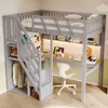 Letto a castello per bambini Merax, 90x200 cm, con scaletta Anteprima dell’immagine prodotto 2