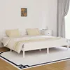 vidaXL Letto in legno massiccio di pino 200x200 cm bianco Anteprima dell’immagine prodotto 2