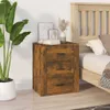 vidaXL Noční stolek Smoked Oak 50x36x60 cm výrobek ze dřeva Náhled obrázku produktu 1