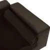 Close-up view of a dark brown pet sofa armrest and cushion. Náhled obrázku produktu