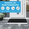 Fußmatte außen alu mit Bürsten schwarz, Schmutzfangmatte 55 Produktbild-Vorschau 2