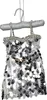Christbaumschmuck 15cm Kleid mit Pailletten Figur Silber Produktbild-Vorschau 2