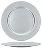 6x Platzteller Silber Glitzer Ø33cm Dekoteller leicht Produktbild-Vorschau 4