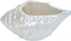 Bol en céramique coquille, perle blanche, 8x19 cm Voir les images du produit 3