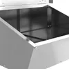 vidaXL Mangiatoia per maiali argento 55 x 38 x 76 cm Anteprima dell’immagine prodotto 7