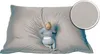 A baby is lying on a large gray beanbag chair. Produktbild-Vorschau