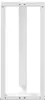 A white metal frame, likely a table leg or stand, is shown against a white background. Voir les images du produit