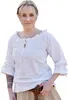 Mittelalter Bluse Birga mit 3/4 Arm, weiß - Baumwolle Produktbild-Vorschau 10