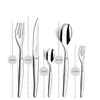 A size chart showing different pieces of cutlery with their dimensions. Anteprima dell’immagine prodotto