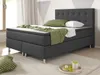 Boxspringbett Köln-Sun 140x200 Webstoff Anthrazit Produktbild-Vorschau 2