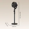 SONGMICS stojanový ventilátor s dálkovým ovládáním, výškově Náhled obrázku produktu 8