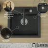 QUADRON Spülbecken 1-Becken Spüle | Größe: 47 x 50 x 18,5 Produktbild-Vorschau 4