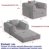 [Patentiertes Design] Chenille-Schlafsofa 2-in-1 mit Produktbild-Vorschau 7