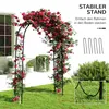 Outsunny Rosenbogen Torbogen aus Stahl, Gartenbogen für Produktbild-Vorschau 5