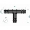 Kit de raccords Sillar 45x 16 mm pour irrigation goutte à Voir les images du produit 3