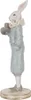 Clayre & Eef Dekorationsfigur Kaninchen 31 cm Weiß Blau Produktbild-Vorschau 4